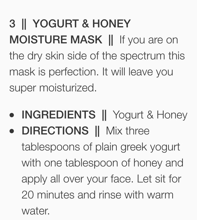 3 GREAT DIY FACE MASKS!