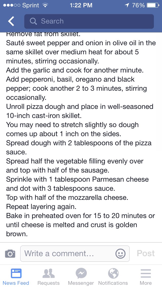Chicago style deep-dish pizza