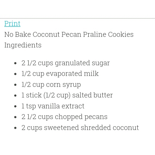 No Bake Coconut Pecan Praline Cookies