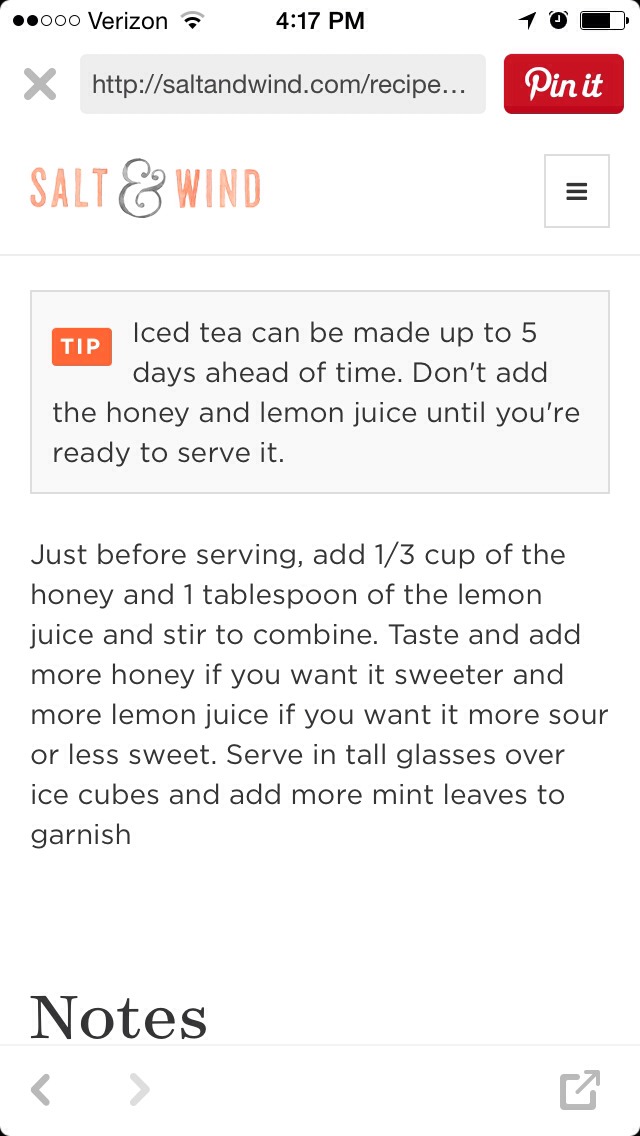 Ginger Mint Green Iced Tea (Vegan Friendly)