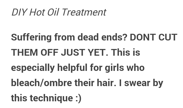 suffering from dead ends dont cut them especially bleach n ombre hair girls#tipit