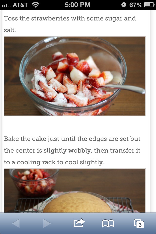 Strawberry Pie Cake...yummy 🍰😄