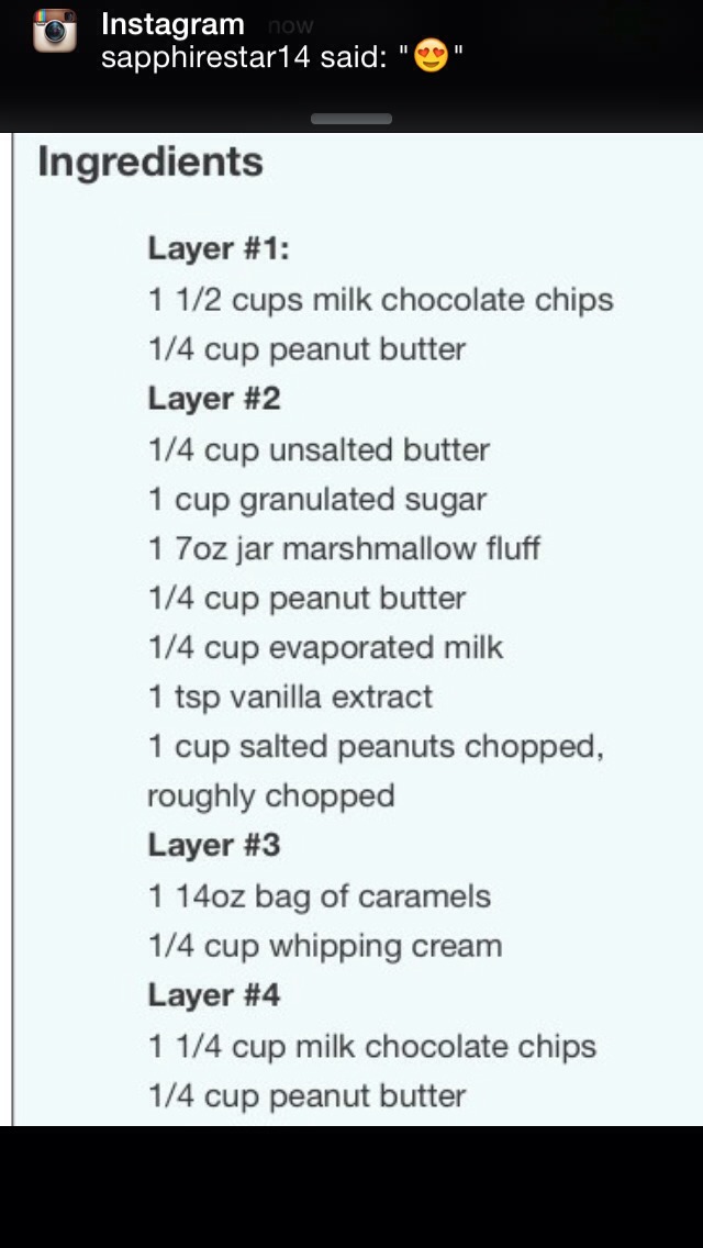 Homemade Snickers Bars 