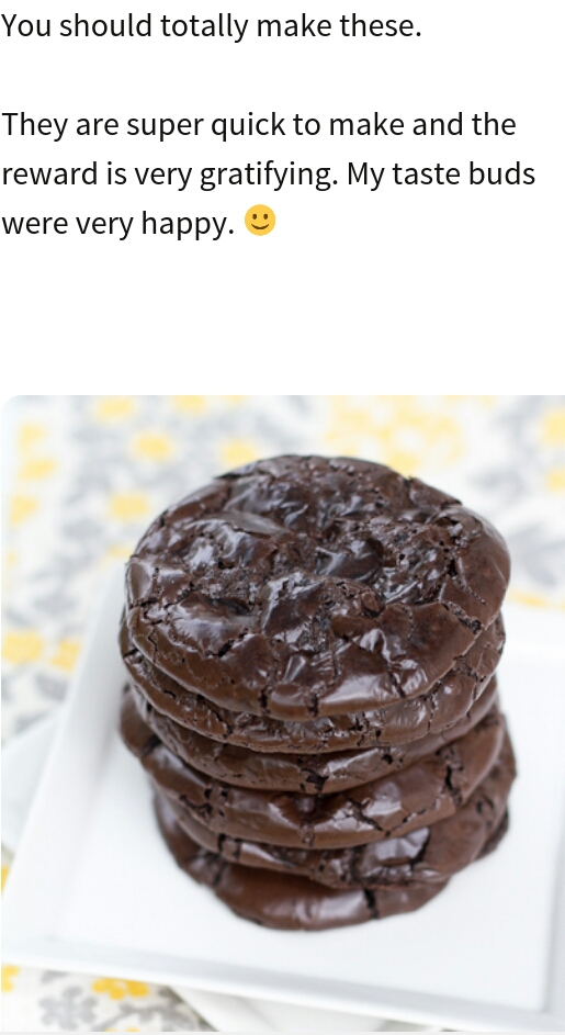 {FLOURLESS} FUDGE CHOCLATE CHIP COOKIES (chewy & yummy)