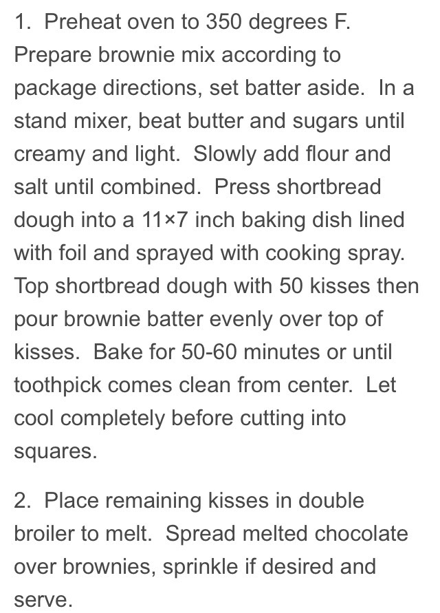 Shortbread Candy Corn Kissed Brownies 