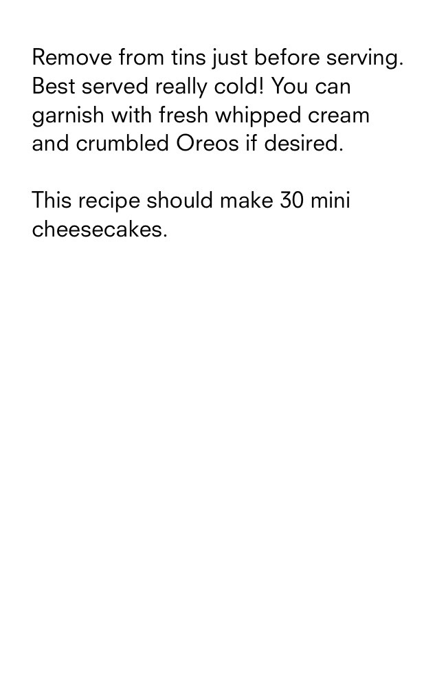Oreo Cheesecake Cupcakes 