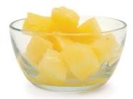 2. 1 cup of pineapples chunks has 82 calories