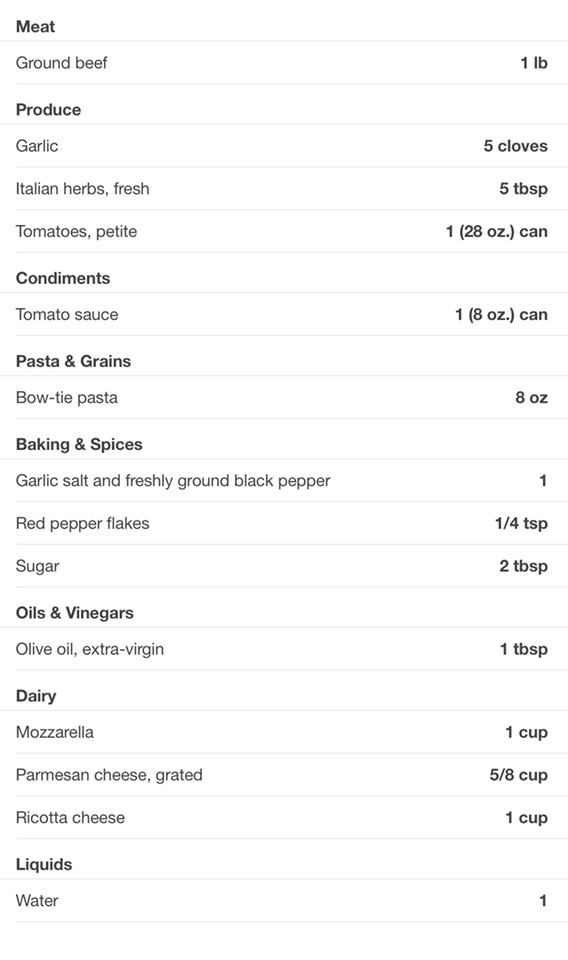 30 Minute Skillet Lasagna Recipe 