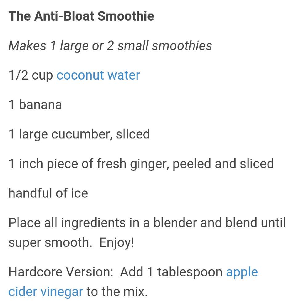 ⭐⭐ Anti-Bloat Smoothie ⭐⭐