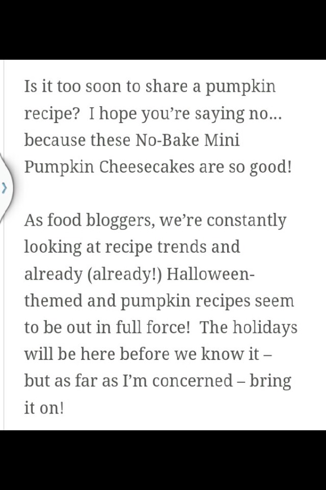 No Bake Pumpkin Cheesecake 😍