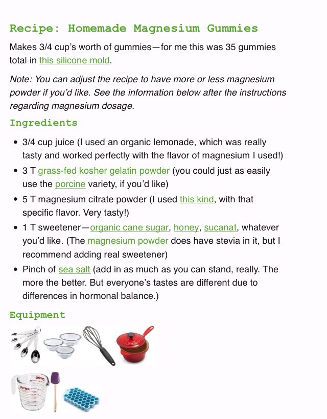 Homemade Magnesium Gummies Recipe:💯👌