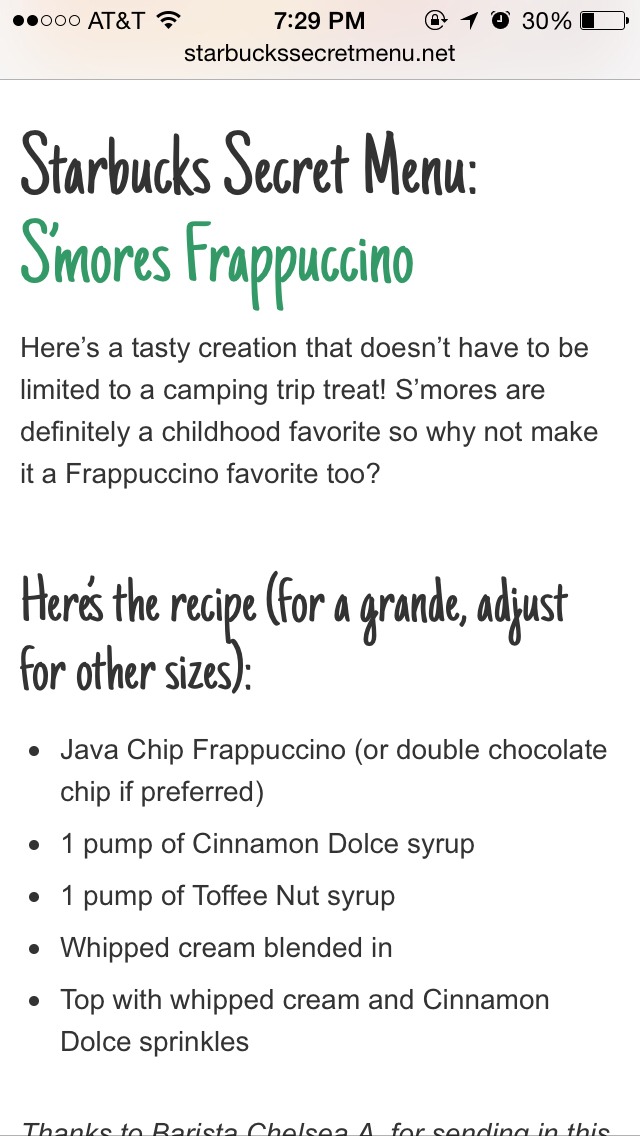 Starbuck Secret Menu Pt. 2