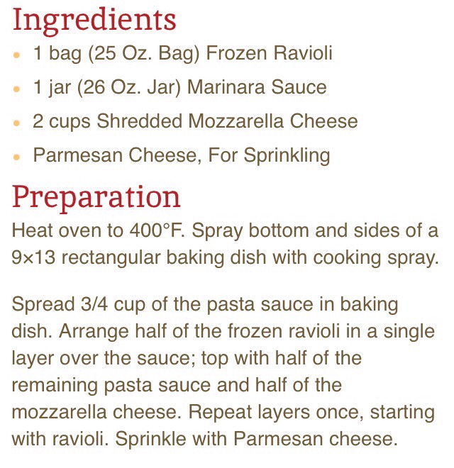 Quick Dinner Idea! Baked Ravioli Prepped In Under 10 Minutes πππ