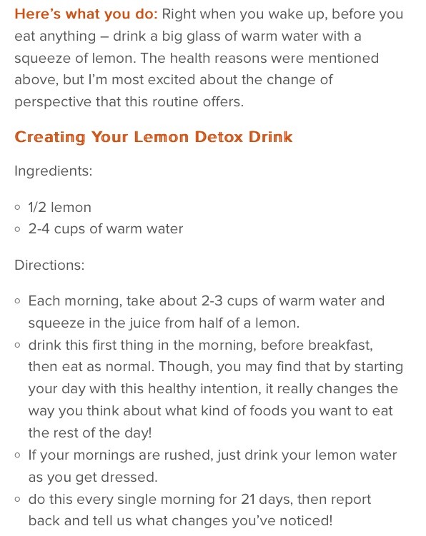 ☺️21 Day Morning Detox Routine😃😍