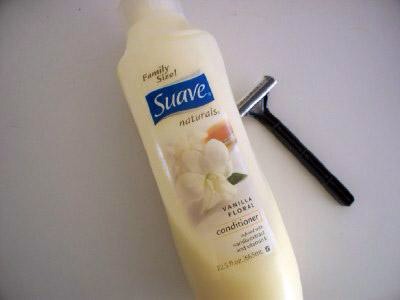 Shave with conditioner for smoother legs after shaving.