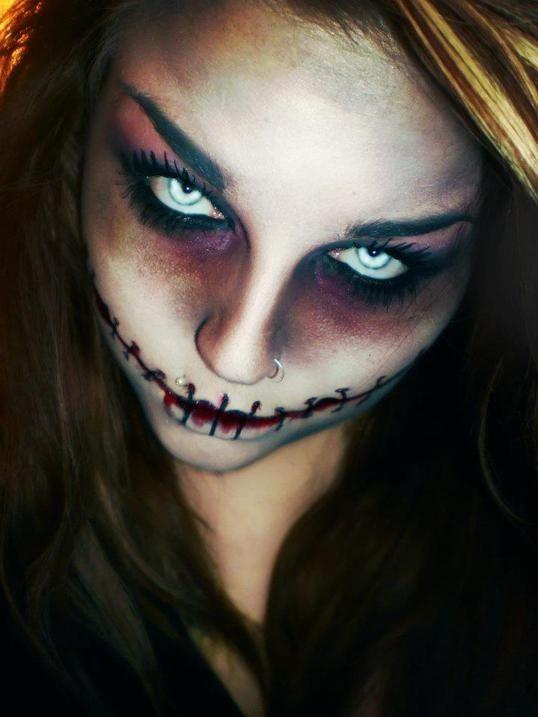 20 Creepy But Cool Halloween Makeup Ideas! #Halloweentip