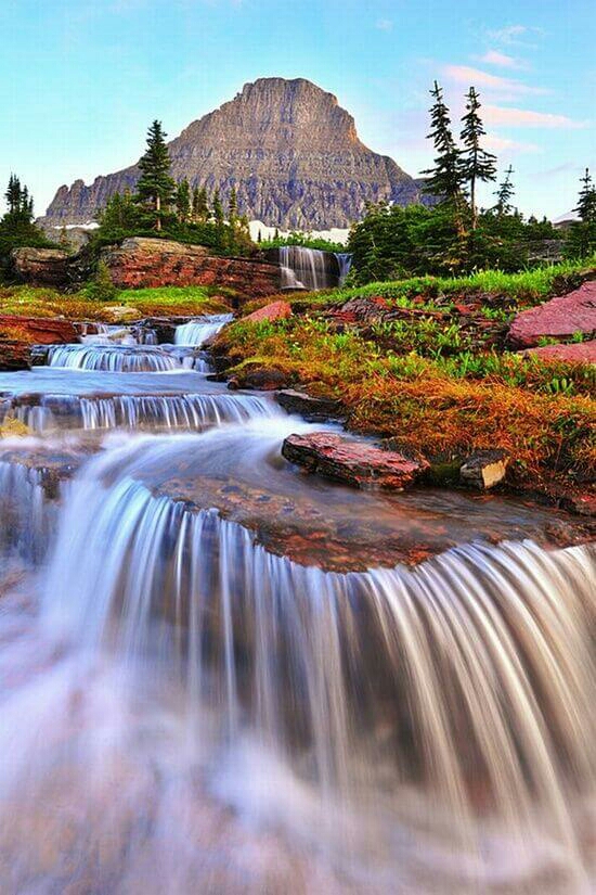 Cascades in Glacier National Park, Montana
