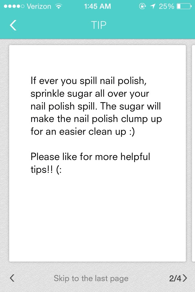 Spilt Nail Polish ? Try This Hack!