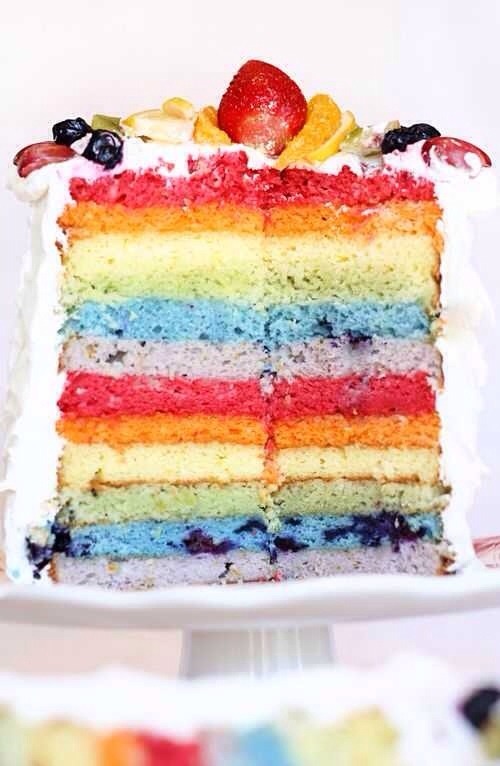 32. Fruit-Dyed Layer Cake