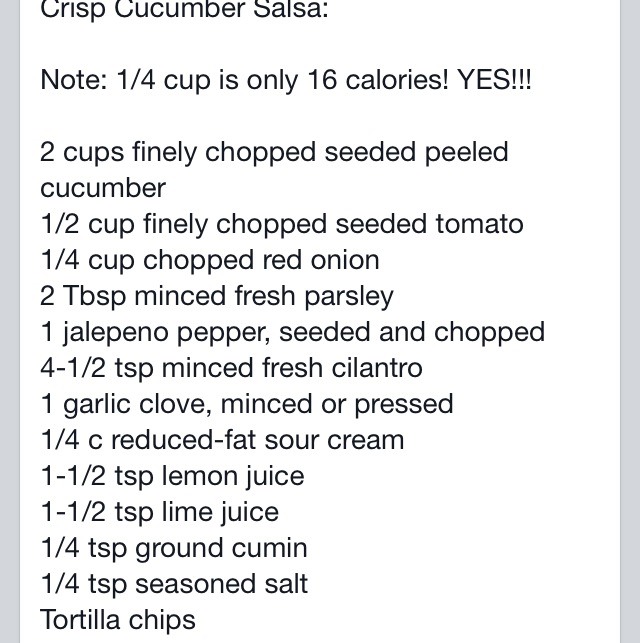 Crisp Cucumber Salsa !