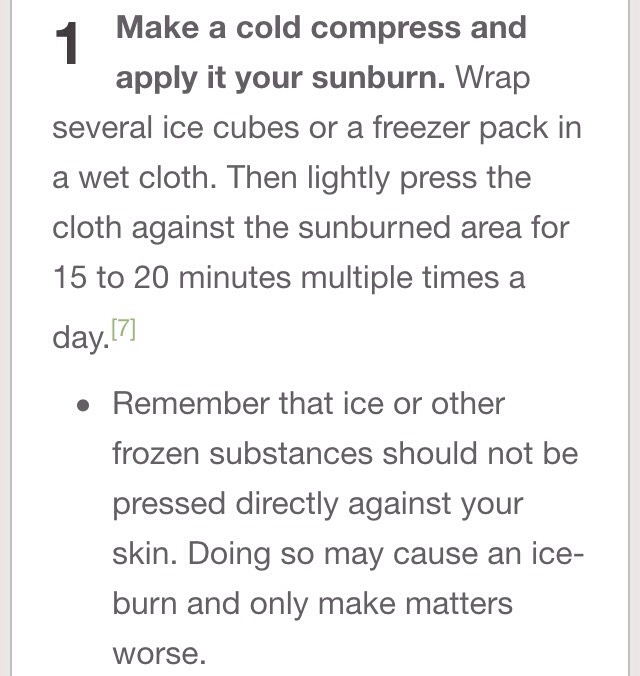 How To Get Rid Of Sunburn Overnight #greengoddess