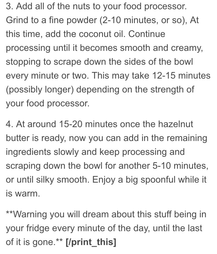 Homemade Nutella Recipe