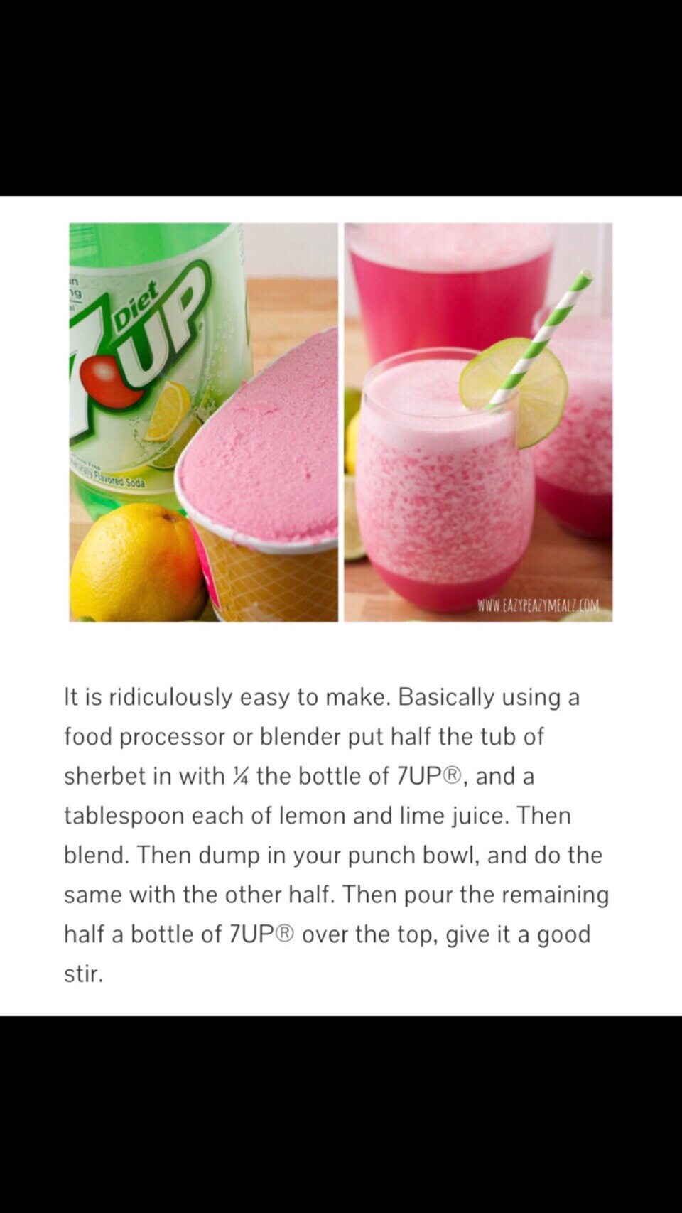 Delicious Raspberry 7up Punch
