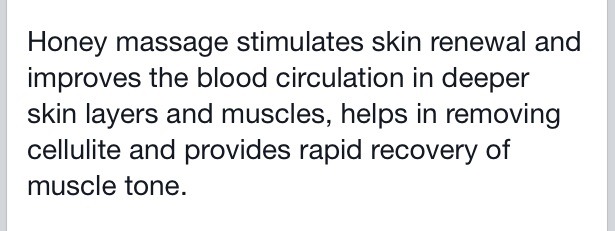 Get Rid Cellulite With Honey Massages. 