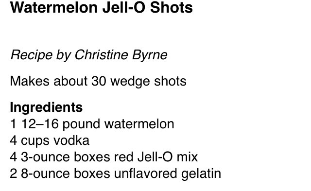 Watermelon Jello Shots