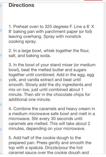 Salted Carmel Chocolate Cookie Bars