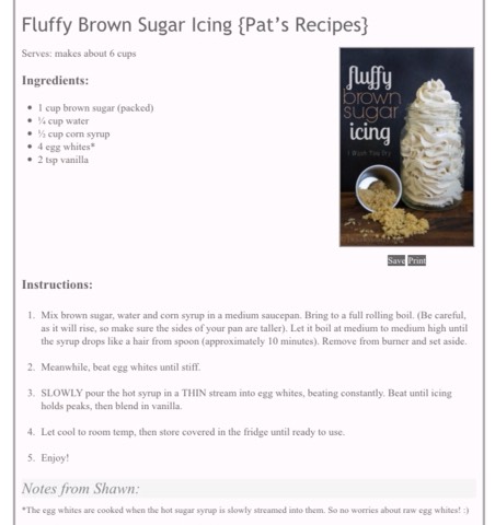 Brown Sugar Icing 