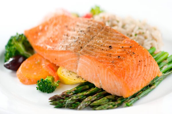 Salmon: Salmon is loaded with omega-3 fatty acids, which is beneficial for fat loss. 