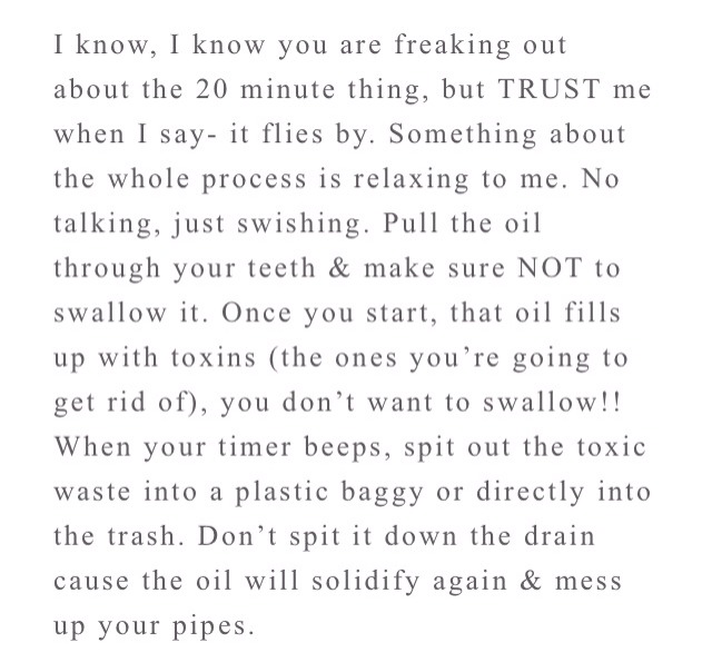The Benefits Of Oil Pulling π¬