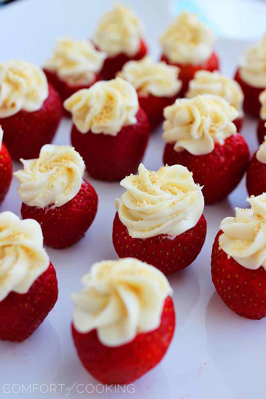 Cheesecake Stuffed Strawberries Recepie 😃😉💯
