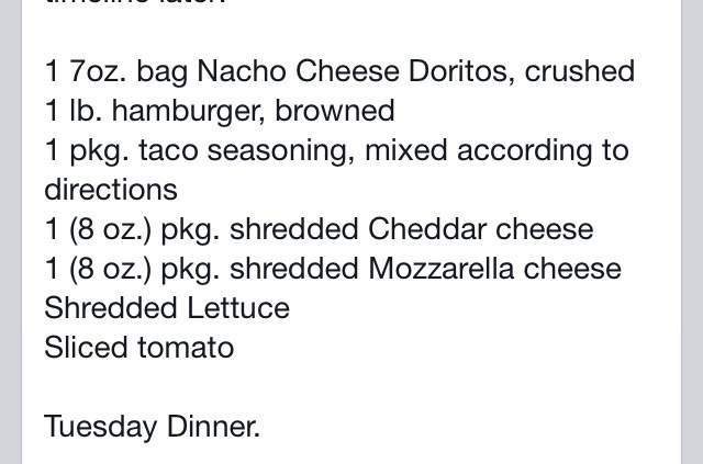 I also use Doritos when I make taco salad. 
