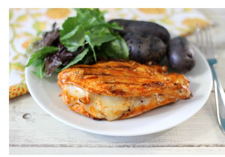 Grilled Cheesy Buffalo Chicken!!