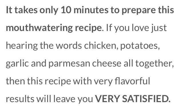 Chicken & Potatoes With Creamy Garlic Parmesan Cream Sauce!