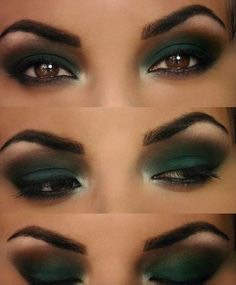 Beautiful Green Eye Shadow Look😍❤️✅