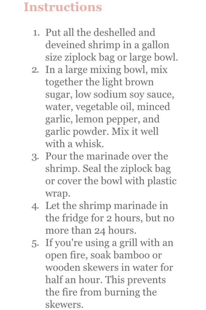 Grilled Shrimp Skewers With A Sweet Soy Sauce Marinade 😋😋