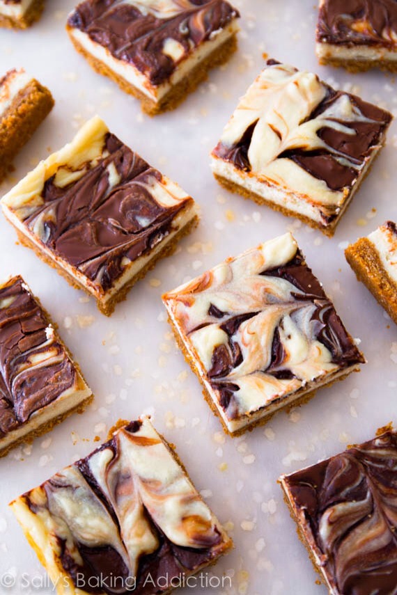 🍫🍥Nutella Swirl Cheesecake Bars! Delish! 🍫🍥