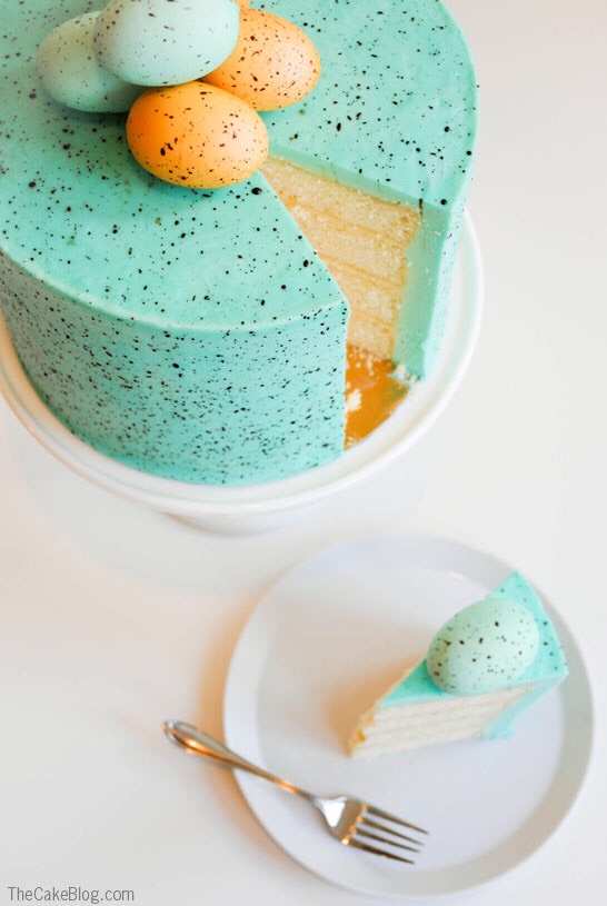 16. Speckled Egg Cake: You guys. It’s so beautiful we might cry. (via The Cake Blog)