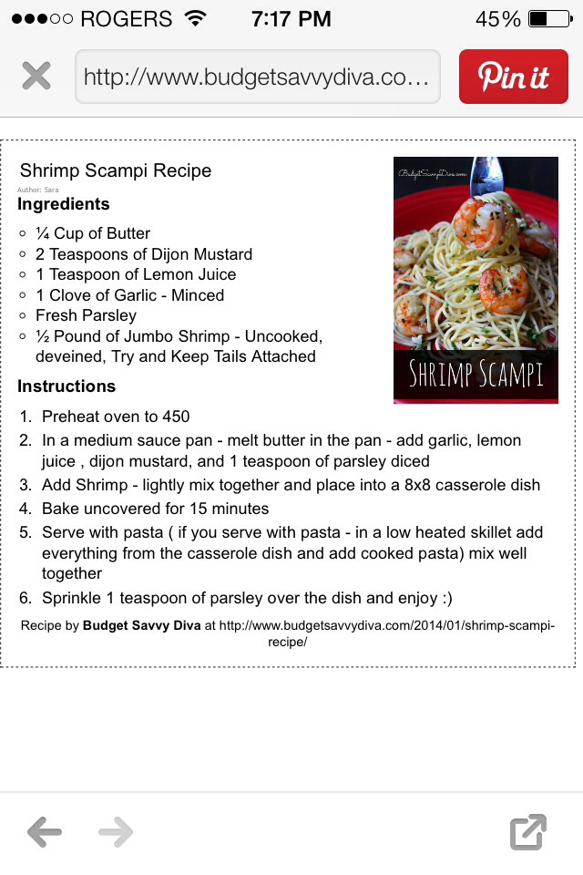 Shrimp Scampi Recipe!!