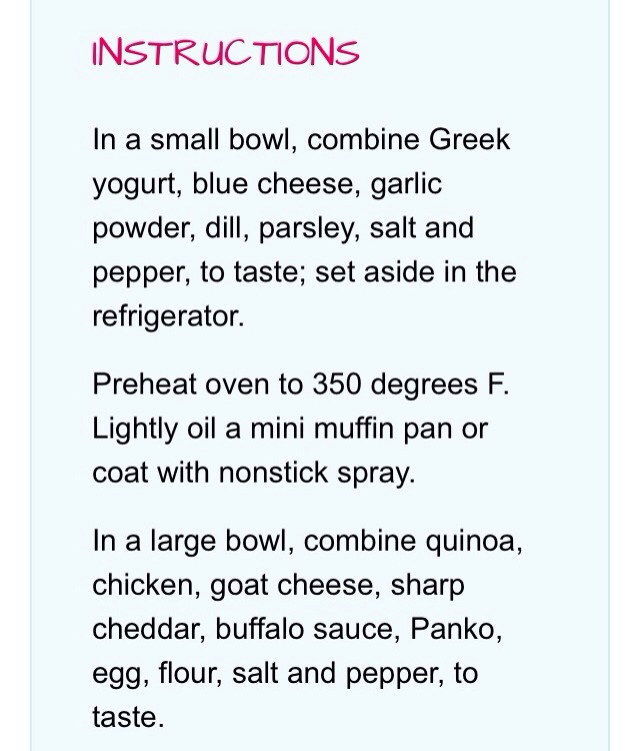 Buffalo Chicken Quinoa Bites with Greek Yogurt Blue Cheese Dip 👌👌👌