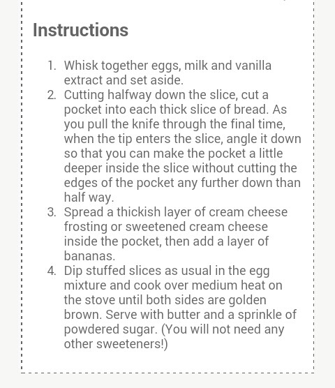 Cream Cheese and Banana Stuffed French Toast #SummerVibes