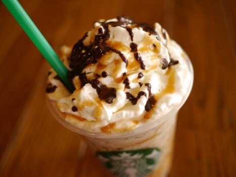 Twix Frappucino: 
Order a Caramel Frappucino with 1-2 pumps of caramel syrup, 1-2 pumps of hazelnut syrup, Java chips and caramel & mocha drizzle 