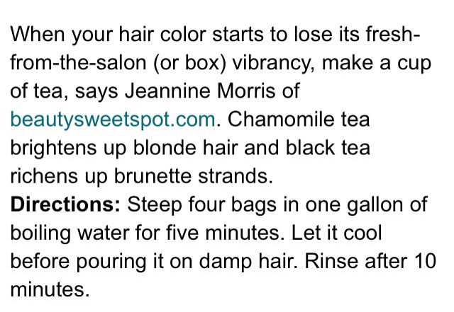 ✨Homemade Hair Treatment (Color-Booster)✨