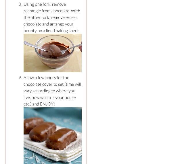 Easy Homemade Bounty Chocolate Coconut Bars 