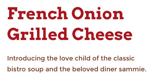 French Onion Grilled Cheese!