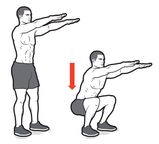 Proper squats
