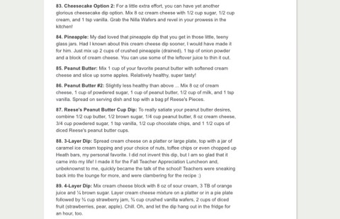 ⭐️ 101 Cream Cheese Dip Recipes ⭐️
